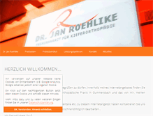 Tablet Screenshot of dr-roehlike.de